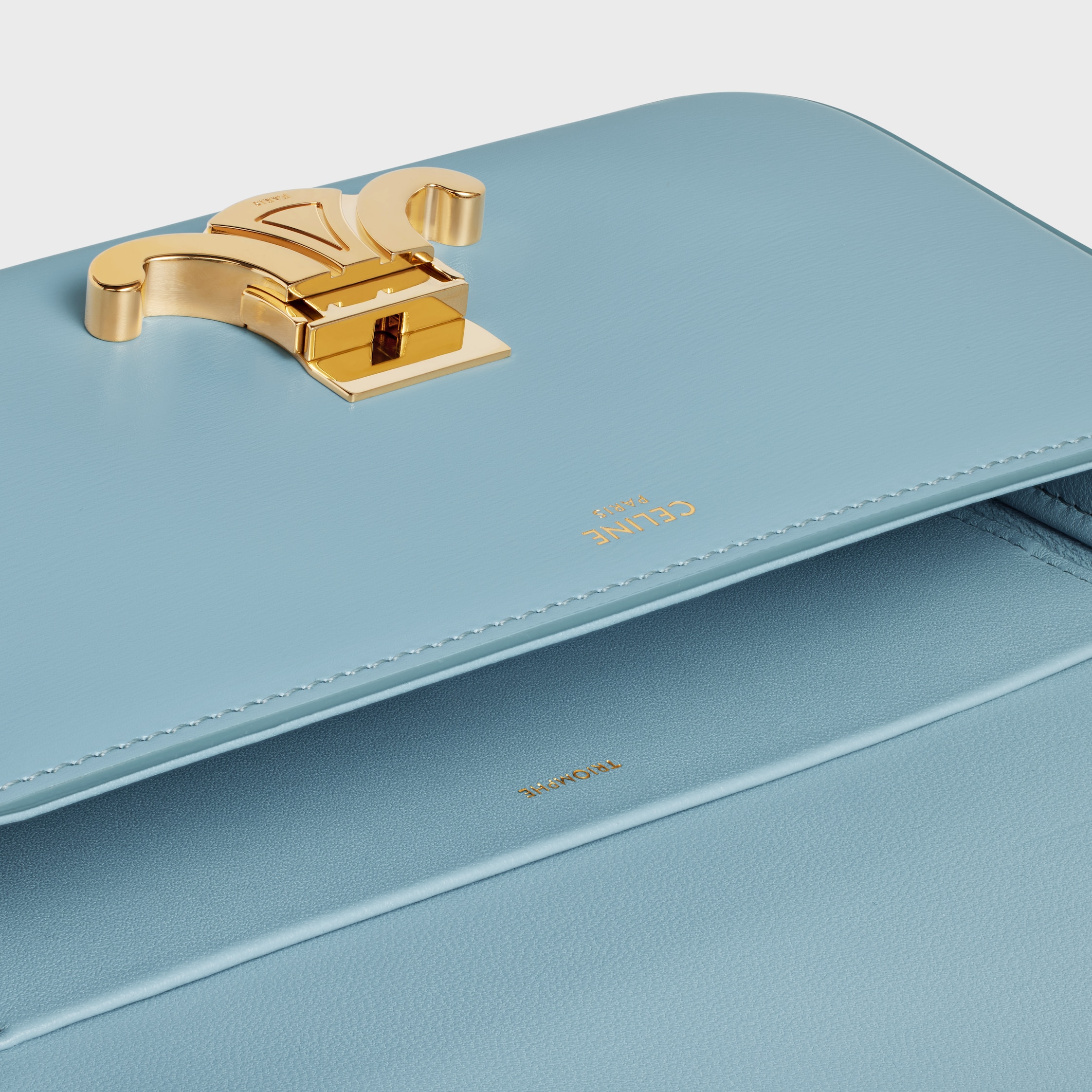 ☆☆CELINE☆☆ Celine Shoulder Bag 194143BF4 07FK Free CALIF SHOULDER BAG CLAUDE in shiny calfskin - CALIFORNIA BLUE | CELINE
