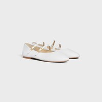 LES BALLERINES CELINE DOUBLE STRAP IN LAMBSKIN - ARCTIC WHITE -  - 2 | CELINE