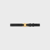 Medium 25MM Triomphe Belt in Taurillon Leather - BLACK -  - 1 | CELINE