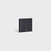 Bi-fold Wallet IN grained calfskin - Black - SMALL GIFTS - 2 | CELINE