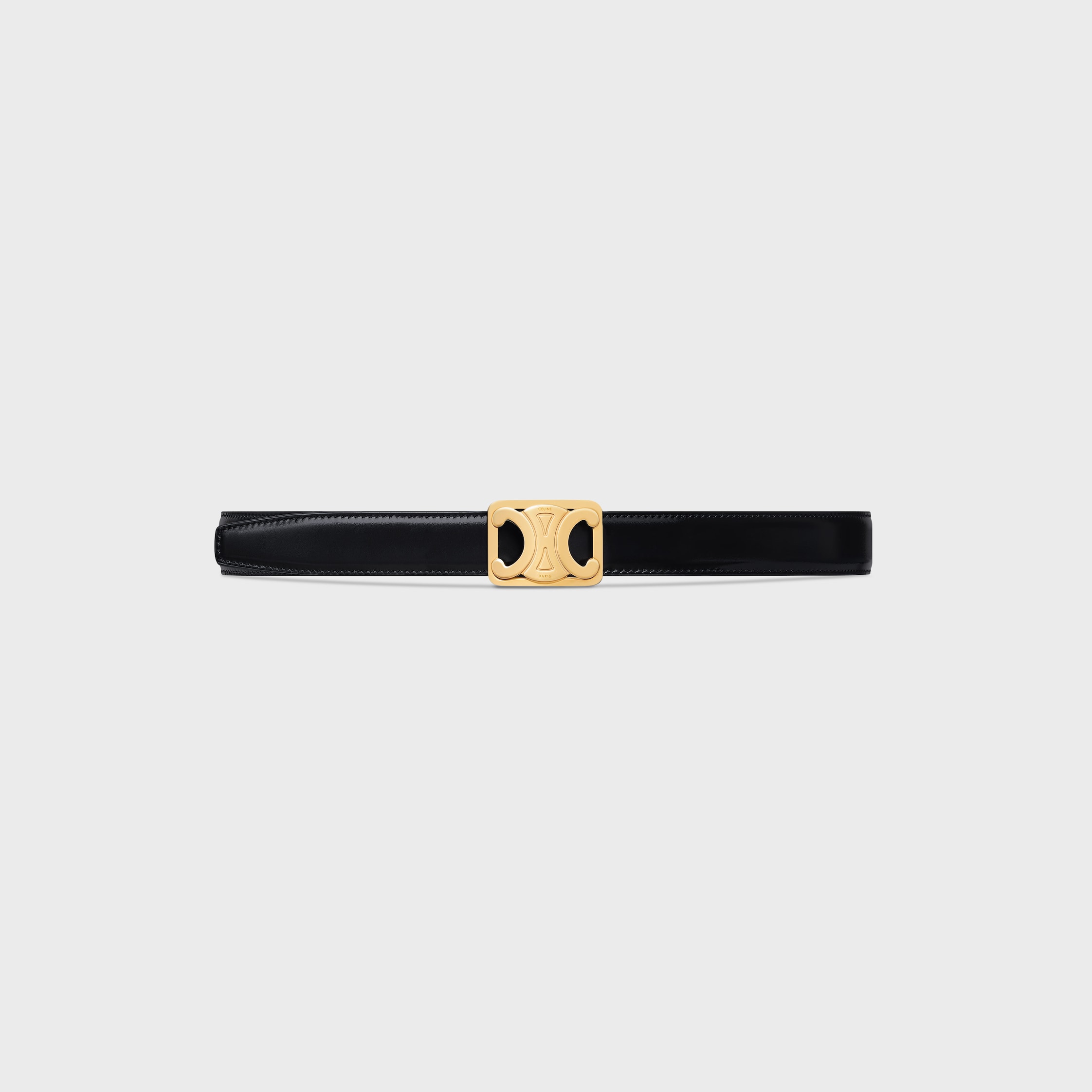 MEDIUM 25MM REVERSIBLE FRAMED TRIOMPHE BELT IN TAURILLON