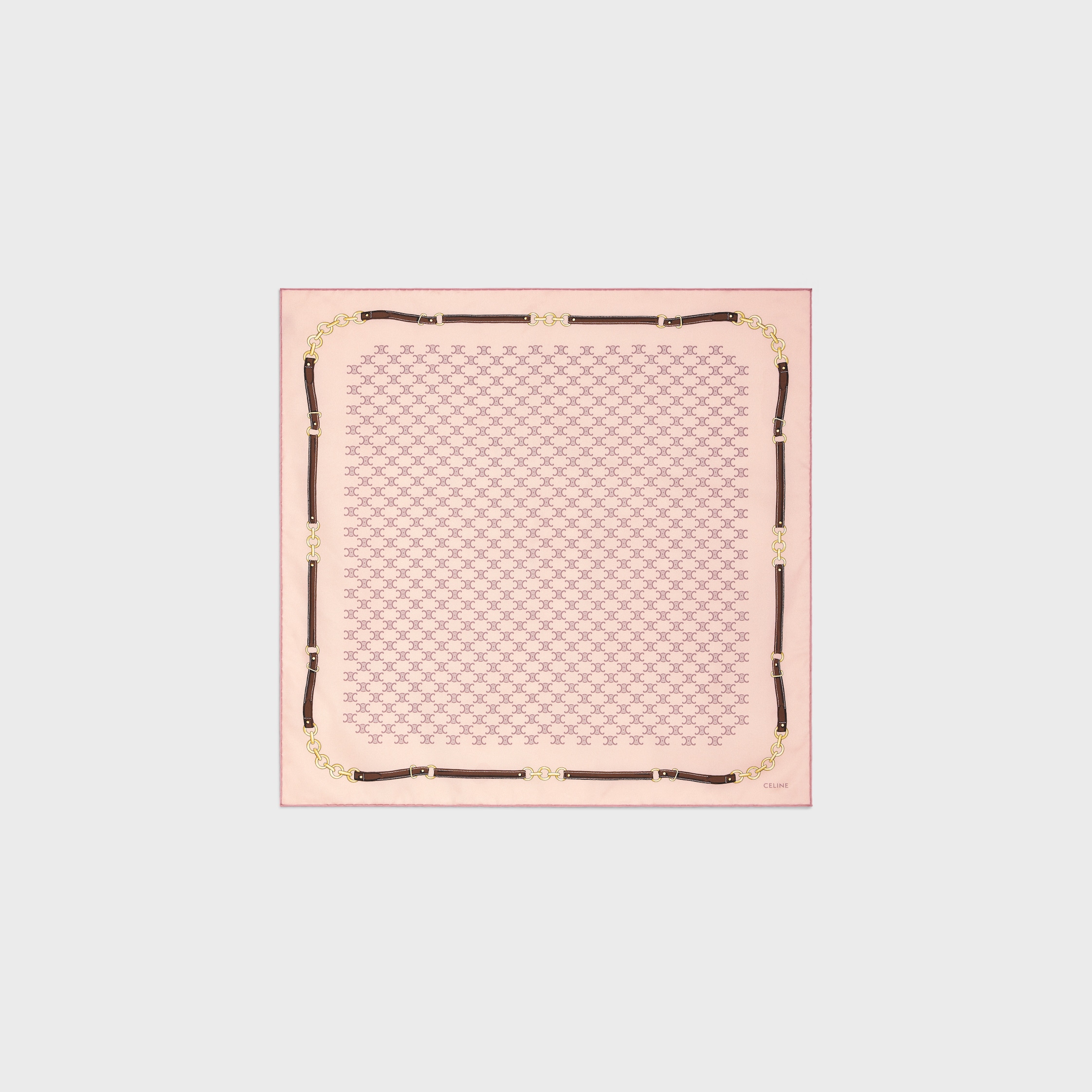 bandana in heritage silk twill - BABY PINK | CELINE