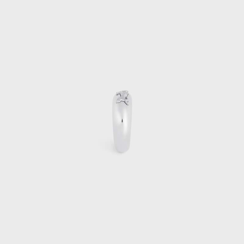 Celine Sulky Ring in Brass with Rhodium Finish - SILVER -  - 1 | CELINE