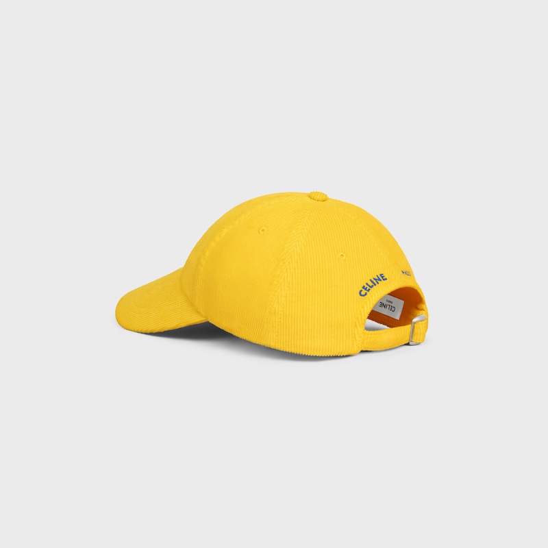 VIVIENNE CAP IN corduroy - YELLOW / BLUE -  - 1 | CELINE
