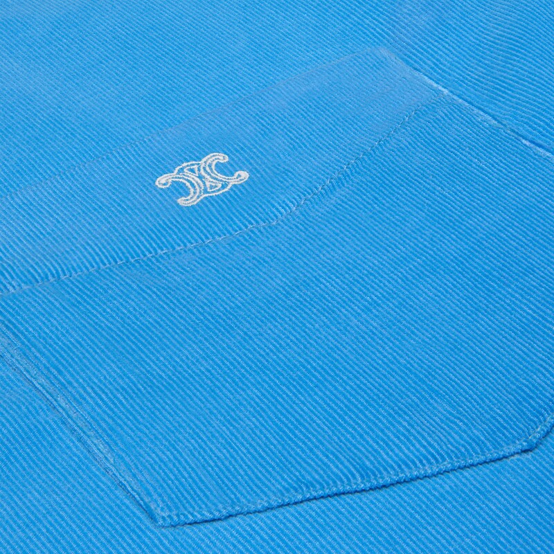 shirt IN CORDUROY - BLAZER BLUE LIGHT STONE WASH -  - 1 | CELINE