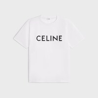 CELINE 루즈 티셔츠 - 코튼 저지 - 에크루 / 블랙 -  - 1 | CELINE