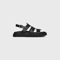 CELINE TIPPI SANDAL IN CALFSKIN - BLACK -  - 1 | CELINE