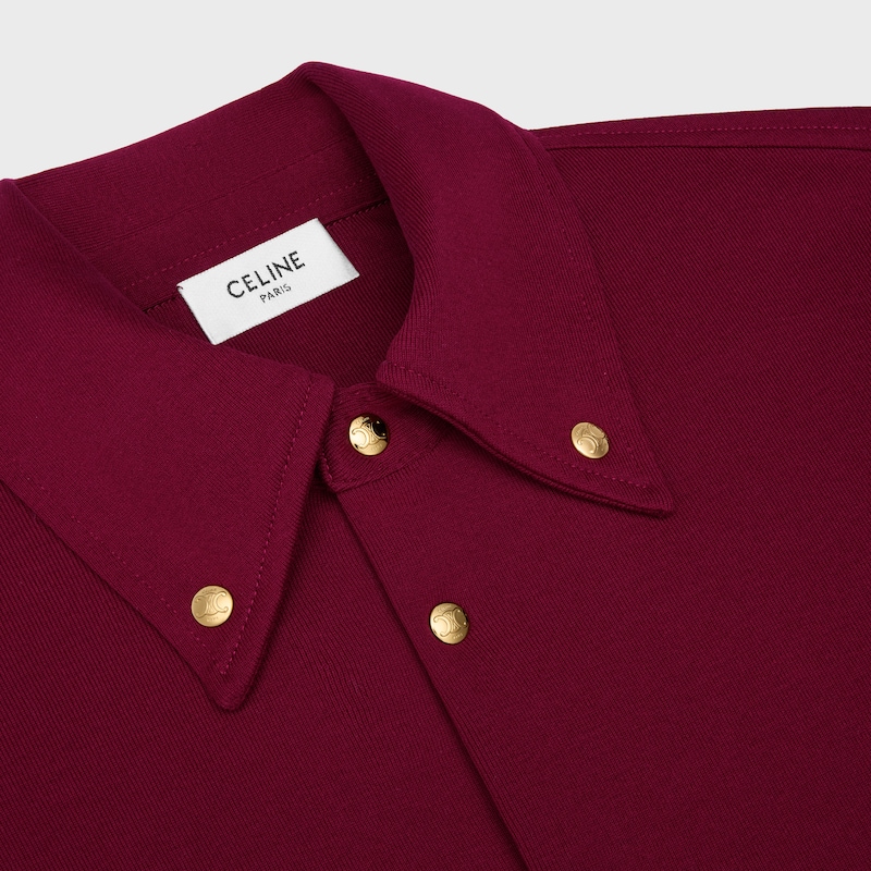 camicia in jersey di cotone - BORDEAUX -  - 1 | CELINE