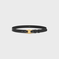 Medium 25MM Triomphe Belt IN Taurillon Leather - BLACK -  - 1 | CELINE