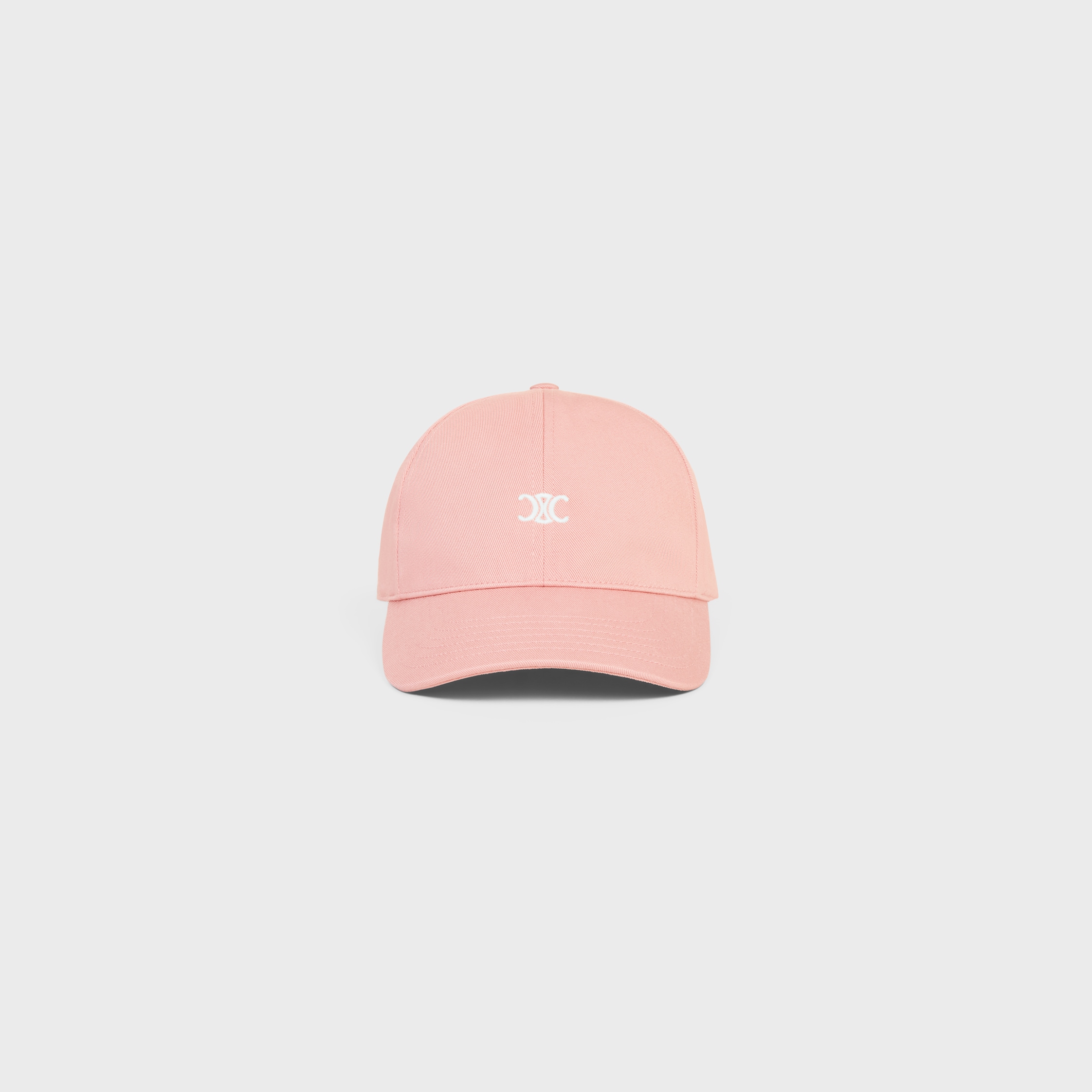 【★希少★】CELINE CAP CUIVRE ROSE triomphe baseball cap in corduroy - Rose Poudré | CELINE