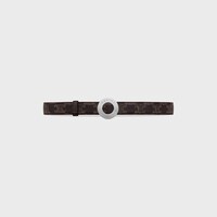 Reversible Strap 25MM IN Taurillon Leather and Triomphe Canvas -  -  - 2 | CELINE