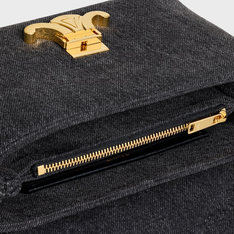 TEEN NINO BAG IN DENIM - DARK GREY - NINO - 1 | CELINE