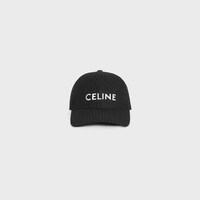 celine baseball cap in flannel - NOIR/CRAIE -  - 2 | CELINE