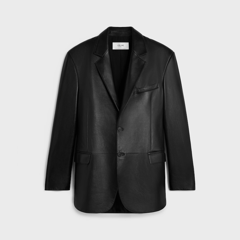 tailored jacket IN Lambskin - BLACK -  - 1 | CELINE