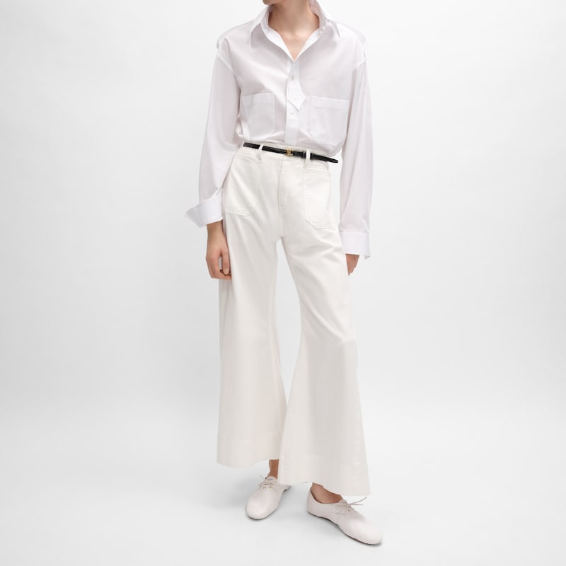 shirt IN COTTON POPLIN - WHITE -  - 1 | CELINE