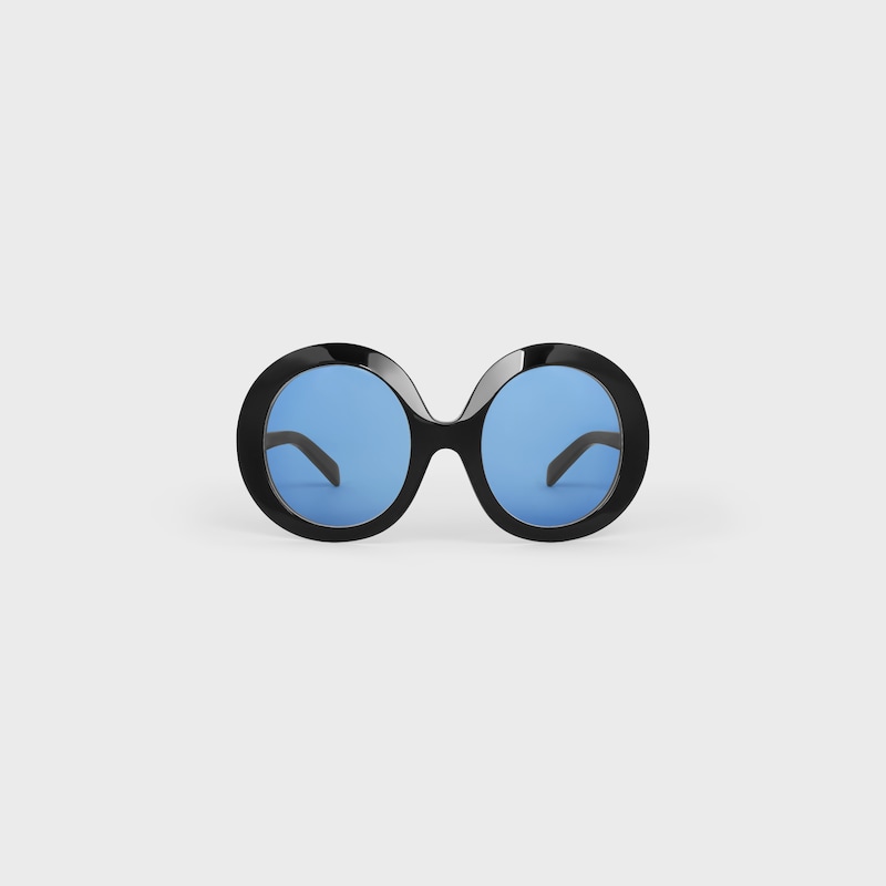Disc sunglasses in Acetate - BLACK -  - 1 | CELINE