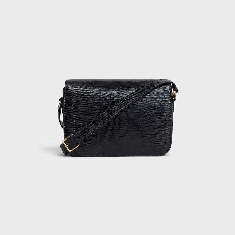 CLASSIQUE TRIOMPHE BAG IN Lizard - Black - TRIOMPHE - 1 | CELINE