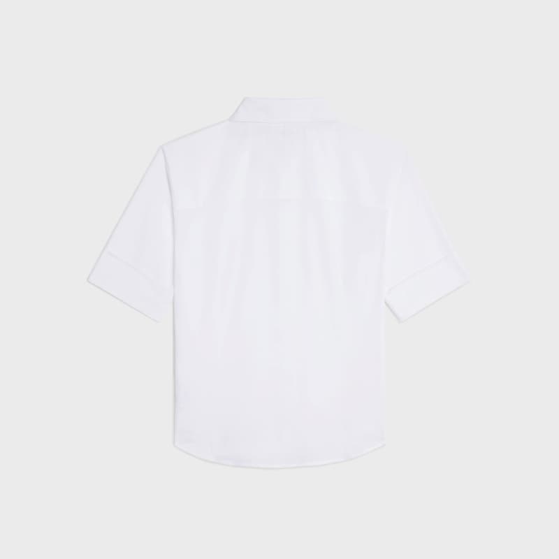 chelsea shirt in batiste cotton - WHITE -  - 1 | CELINE