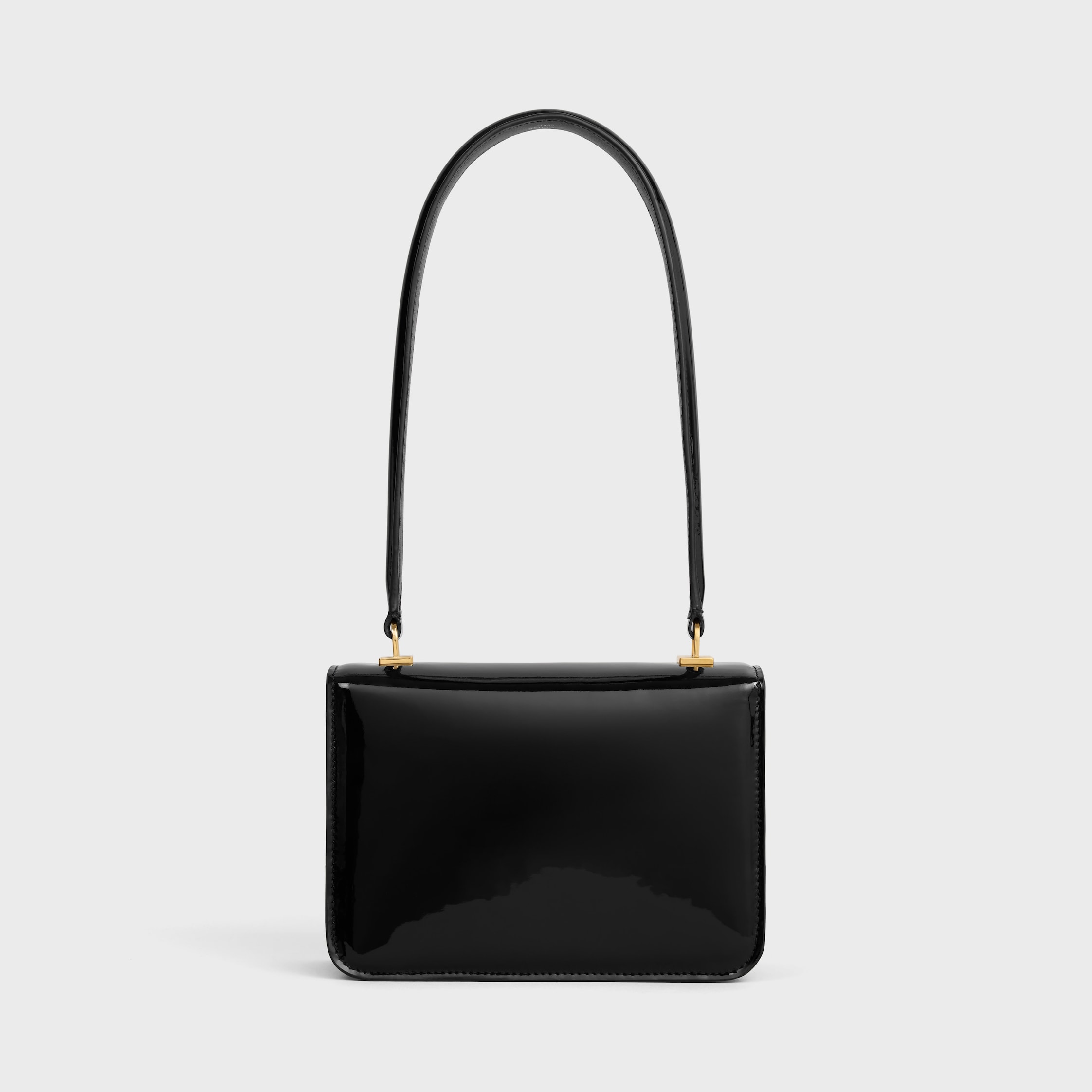 CELINE 新作★GARANCE ティーン ショルダーバッグ パテント TEEN GARANCE bag in PATENT CALFSKIN - BLACK | CELINE