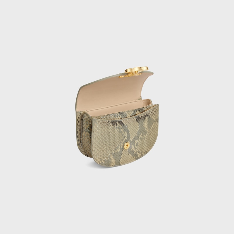 MINI CHAIN BESACE CLEA in PEARLY PYTHON - NATURAL - MORE LINES - 1 | CELINE