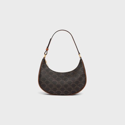 Ava Bag IN Triomphe Canvas and calfskin - Tan - TRIOMPHE CANVAS - tileIndex | CELINE