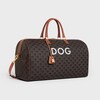 Travel 50 in Triomphe Canvas with Dog Print - TAN - DOG ACCESSORIES - 2 | CELINE