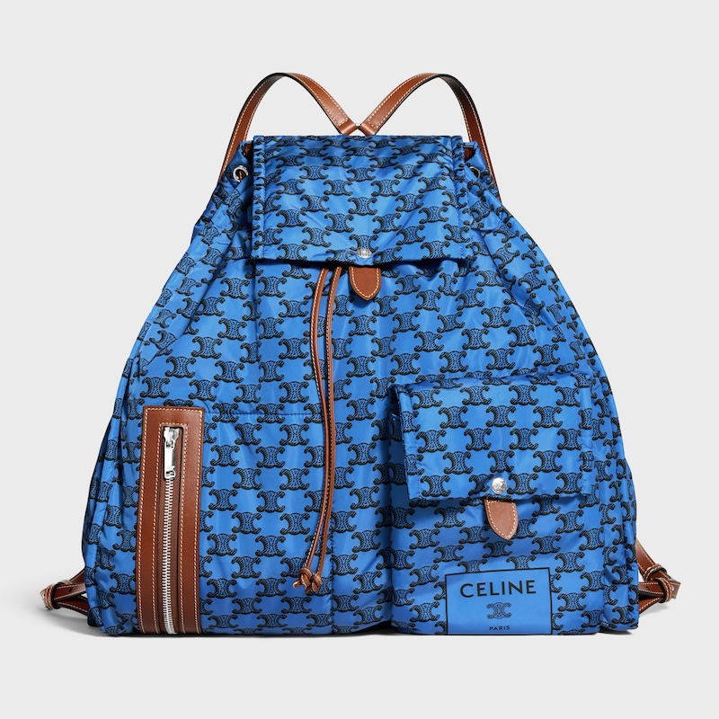 BACKPACK CELINE PADDED IN NYLON AND CALFSKIN - ULTRA BLUE / BLACK - NEW - 1 | CELINE