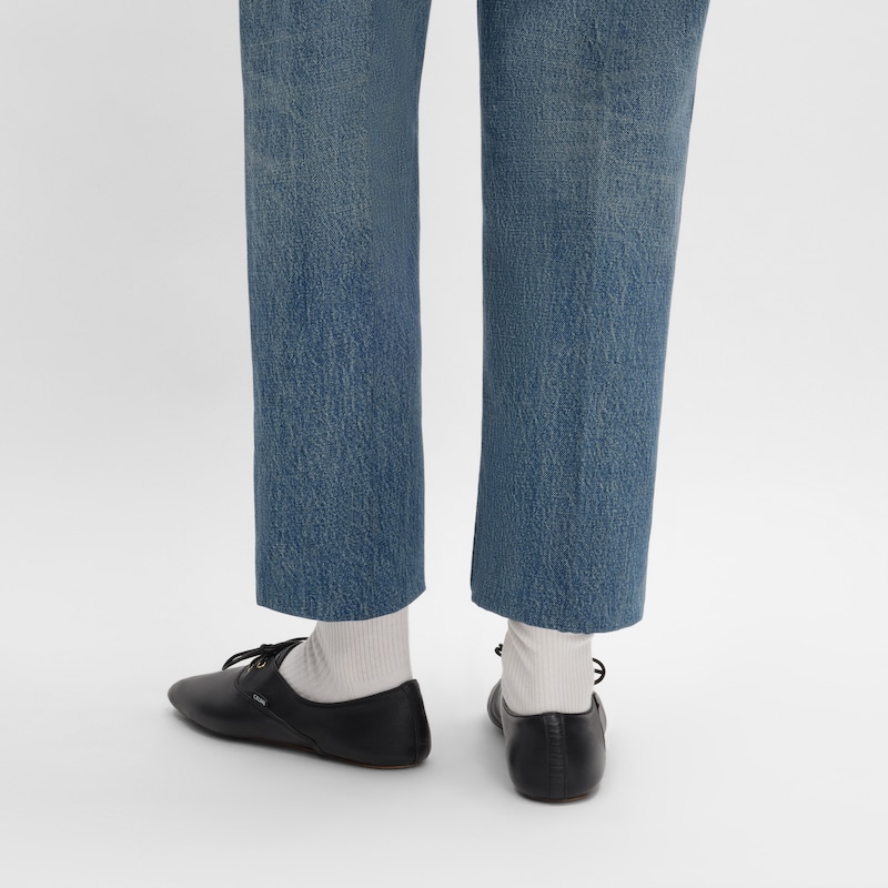 BALLET - LACE-UP SHOE IN LAMBSKIN - BLACK -  - 1 | CELINE