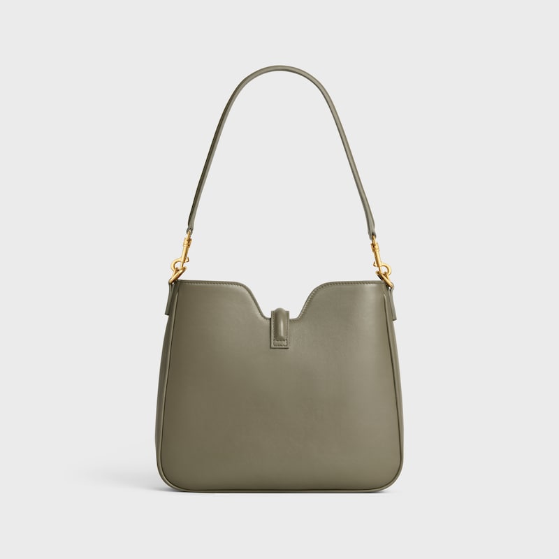 SMALL CAMILLE 16 SOFT BAG IN SMOOTH CALFSKIN - GOLDEN KHAKI - MORE LINES - 1 | CELINE