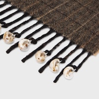 BUFANDA DE CACHEMIRA A CUADROS - CAMEL / MARRÓN -  - 2 | CELINE