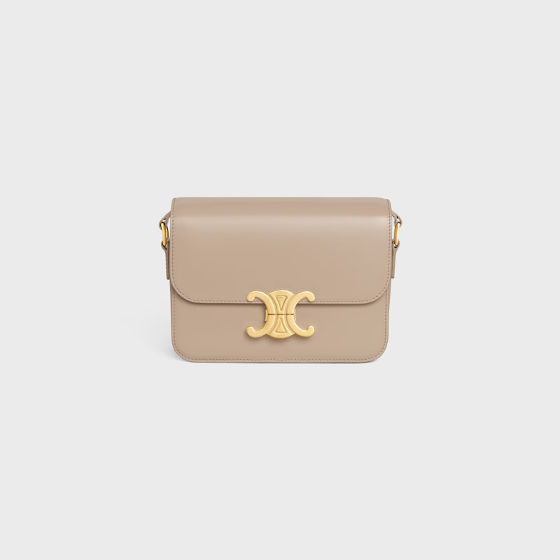 TEEN TRIOMPHE BAG IN shiny calfskin - SAFARI - TRIOMPHE - 1 | CELINE