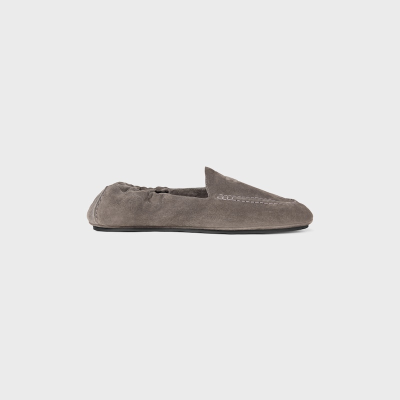 MOCASSIN ADAM EN CUIR DE VEAU VELOURS - Gris -  - 1 | CELINE