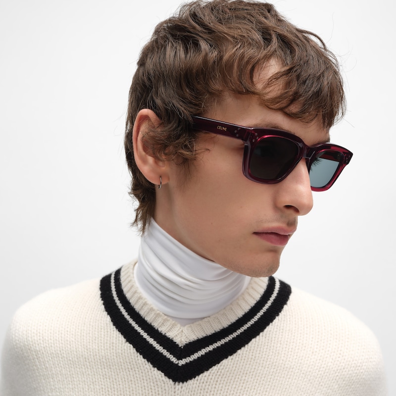 BLACK FRAME 41太阳眼镜 - 透明勃艮第红 -  - 1 | CELINE