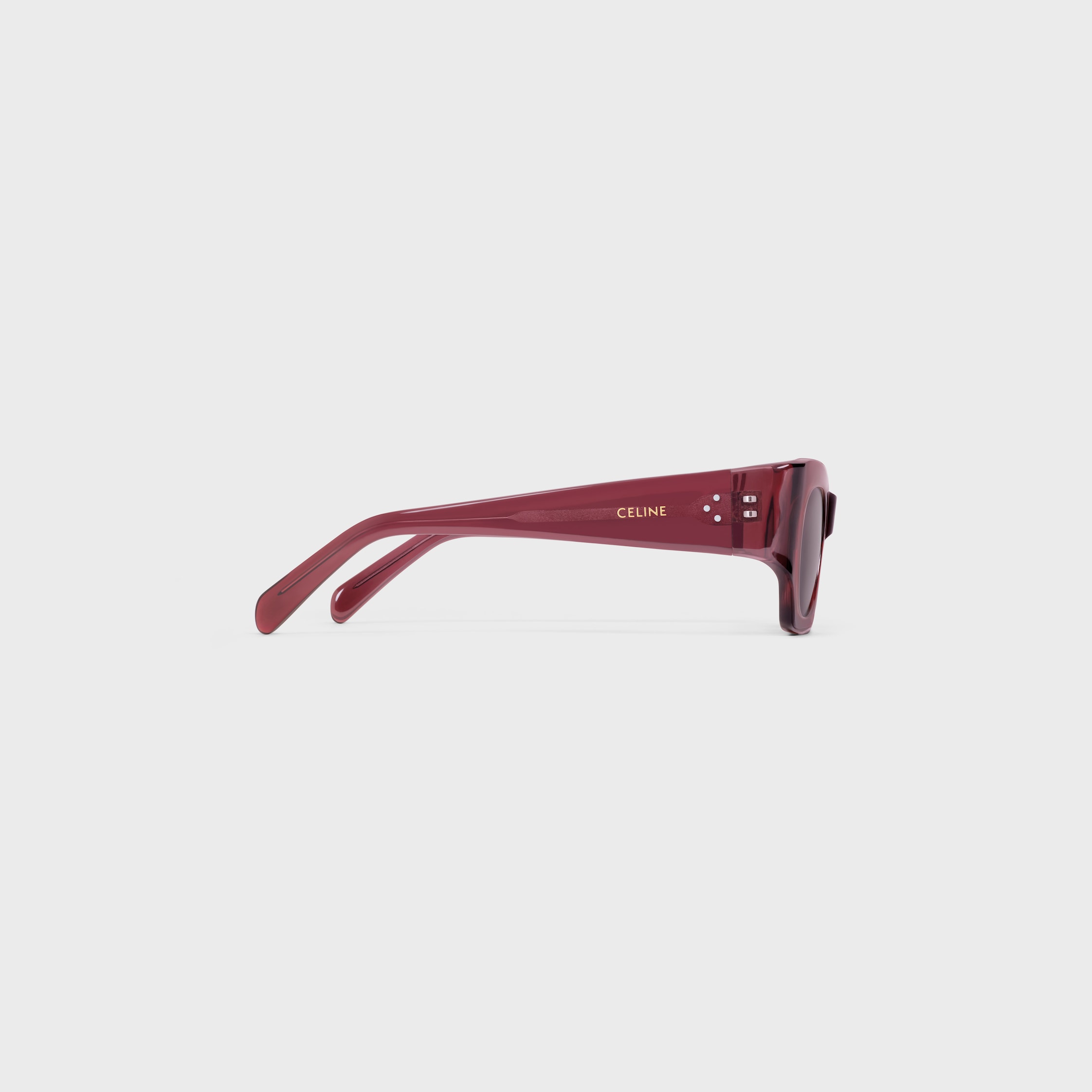 GRAPHIC S333 SUNGLASSES IN ACETATE - CRYSTAL RED | CELINE