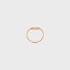 Maillon Triomphe Ring in Yellow Gold and Diamonds - Yellow Gold & White -  - 1 | CELINE