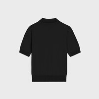 เสื้อโปโลทรียงฟ์ คอตตอนเนื้อละเอียด - สีดำ -  - 2 | CELINE