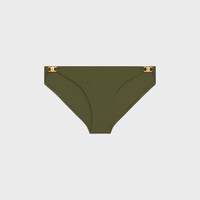 triomphe swimsuit bottom in matte jersey - ARMY GREEN -  - 1 | CELINE