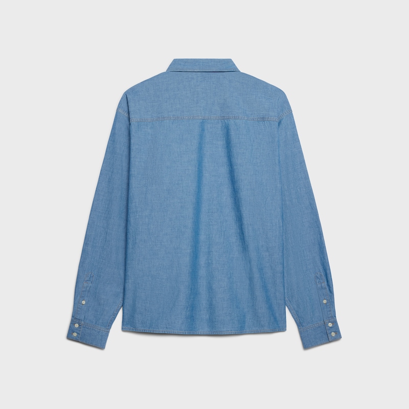 overshirt IN cotton denim - STONE BIO WASH -  - 1 | CELINE