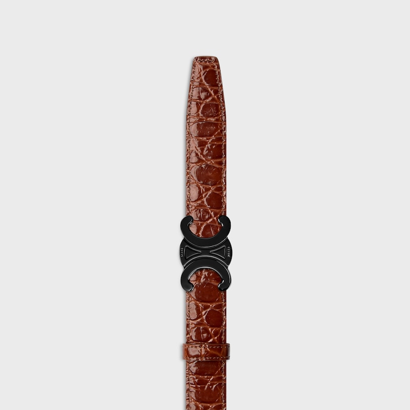 Wendbarer Riemen 25 mm AUS TAURILLONLEDER UND KALBSLEDER MIT KROKO-PR&Auml;GUNG -  -  - 1 | CELINE