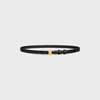 Small 18MM Triomphe Belt in ALLIGATOR - BLACK -  - 1 | CELINE