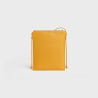 SHARP POUCH TAKE AWAY IN SMOOTH LAMBSKIN - MERIGOLD / WHITE - NEW - 2 | CELINE