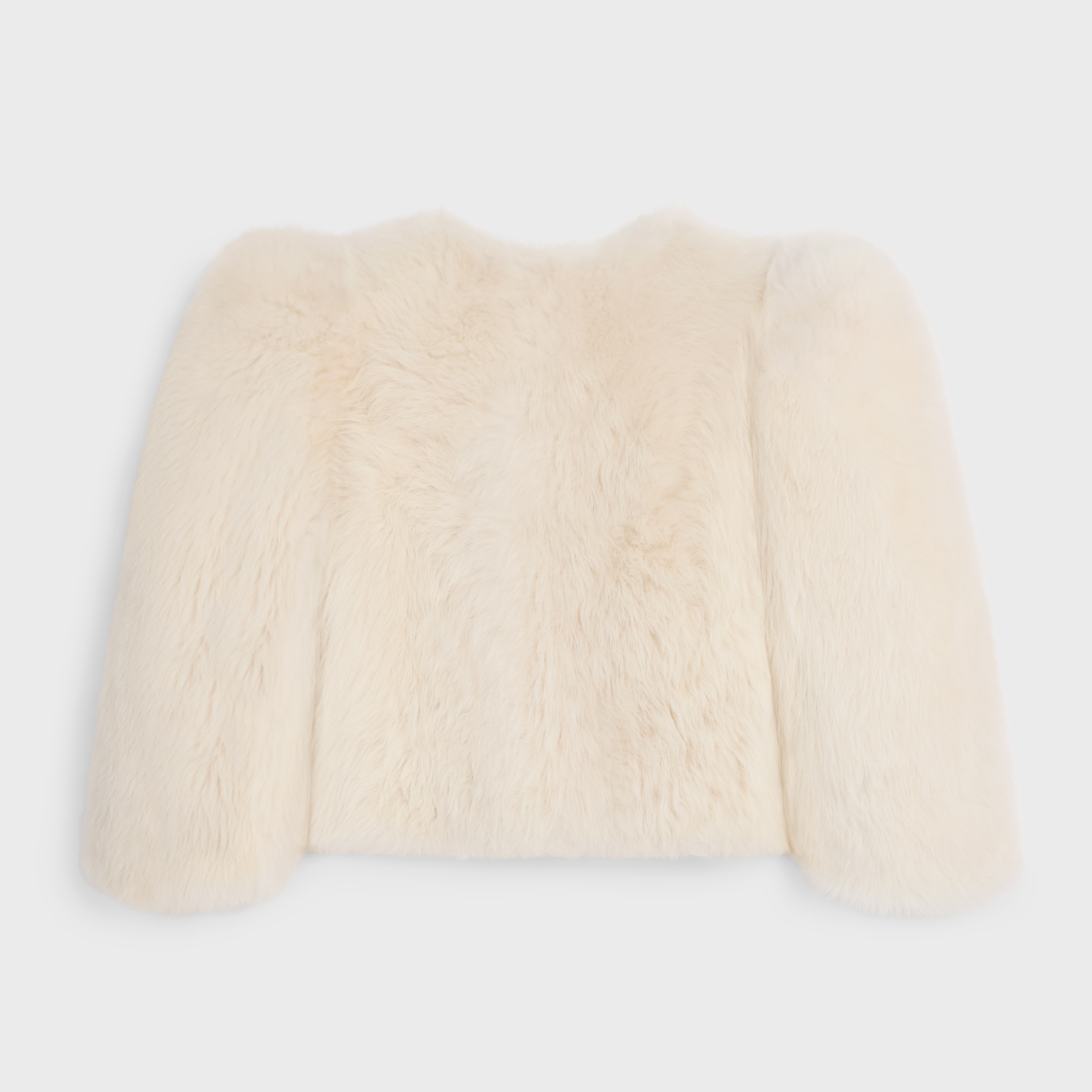 jacket IN lamb shearling - SNOW | CELINE
