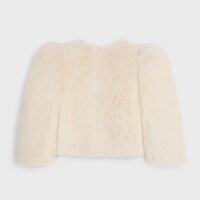 羊毛革夾克 - 雪白色 -  - 2 | CELINE