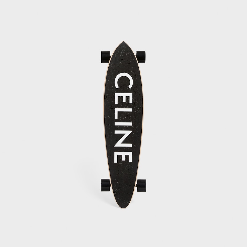 LONGBOARD CELINE LOGO PRINT - BLACK -  - 1 | CELINE