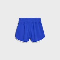 mini short JERSEY DOUBLE FACE - ELECTRIC BLUE/WHITE -  - 2 | CELINE