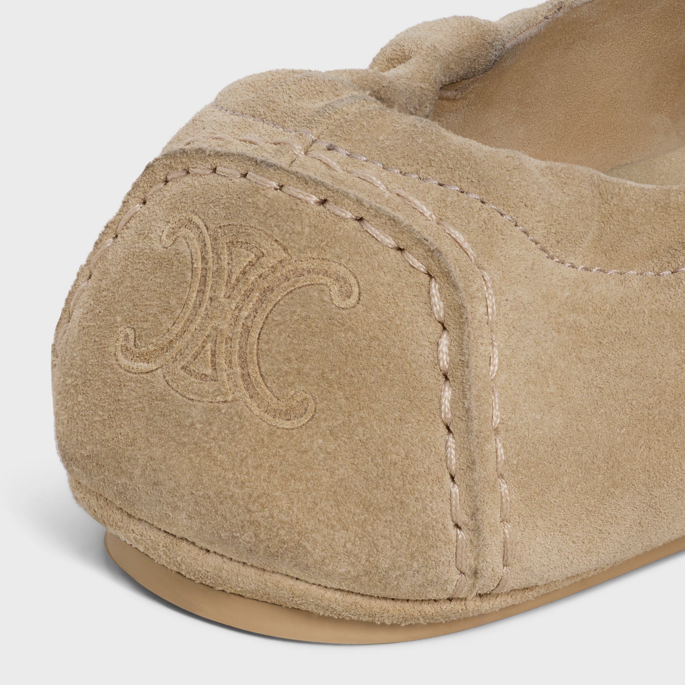 Celine Adam loafer in suede calfskin showcasing premium craftsmanship and minimalist design