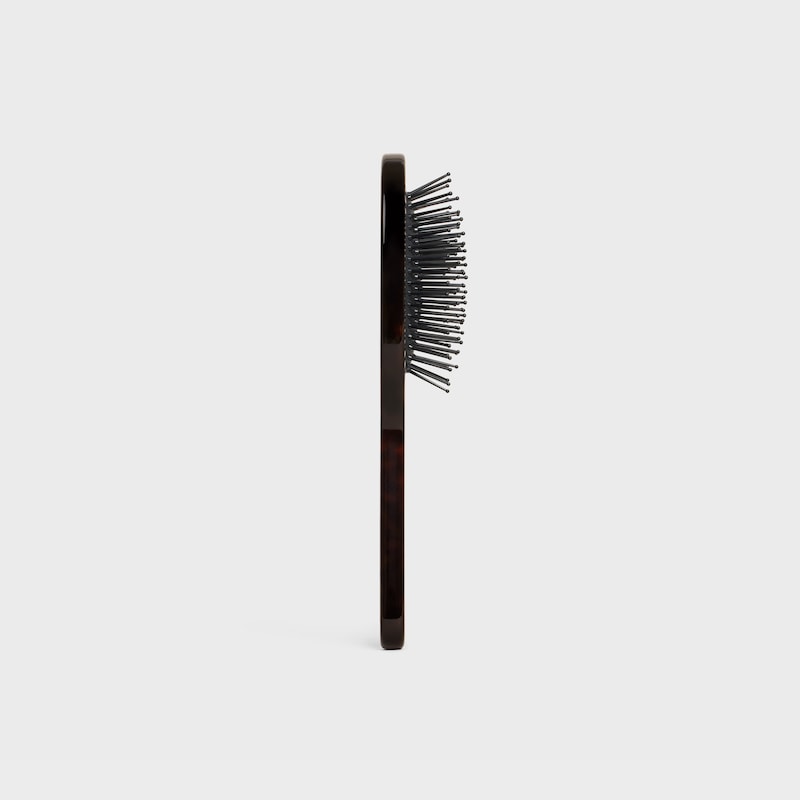 Small hair brush in Acetate - DARK HAVANA - BEAUTY ACCESSORIES - 1 | CELINE