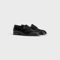 CELINE MALAQUAIS TRIOMPHE LOAFER  IN POLISHED BULLSKIN - BLACK -  - 2 | CELINE