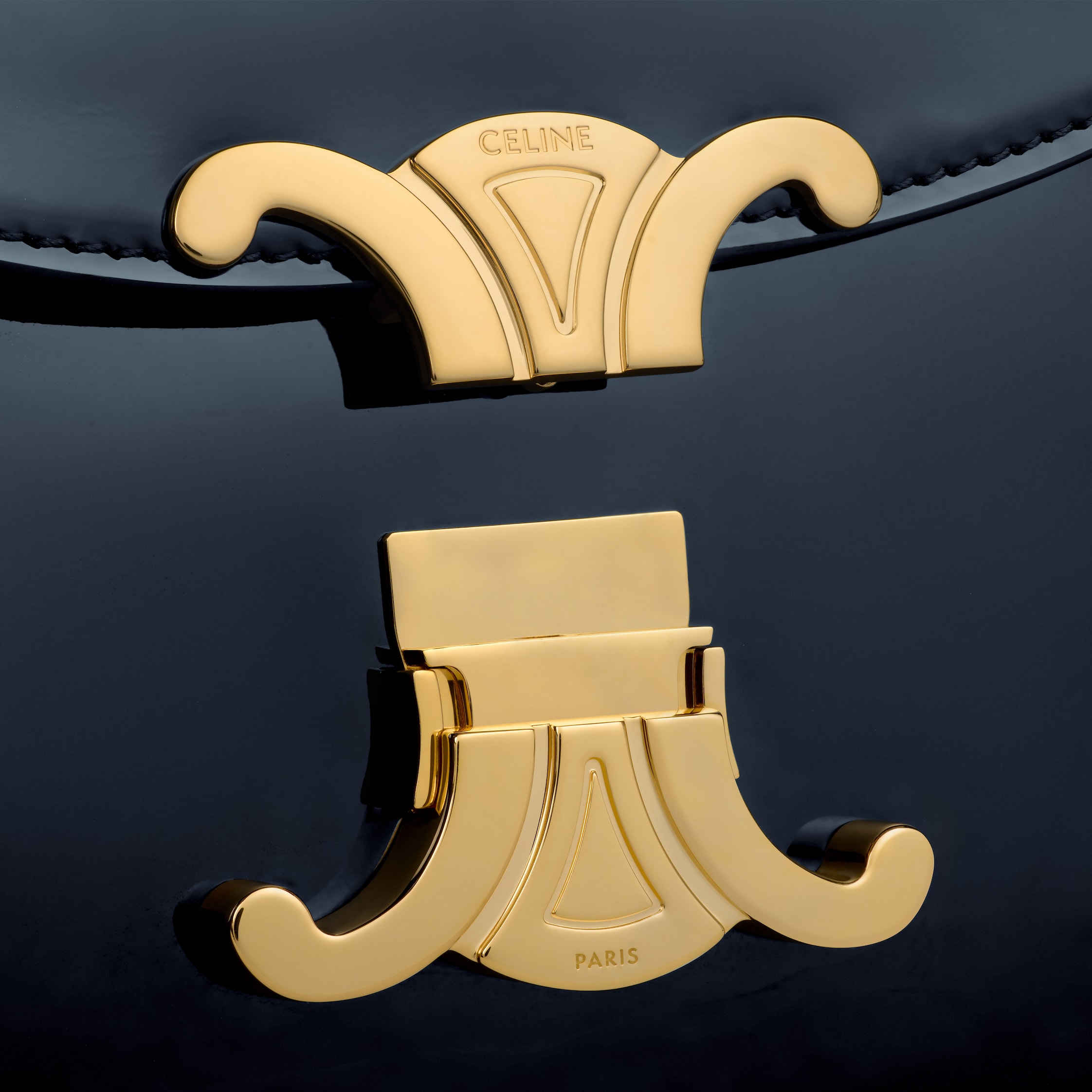TEEN NINO BAG IN PATENT CALFSKIN - DEEP NAVY | CELINE