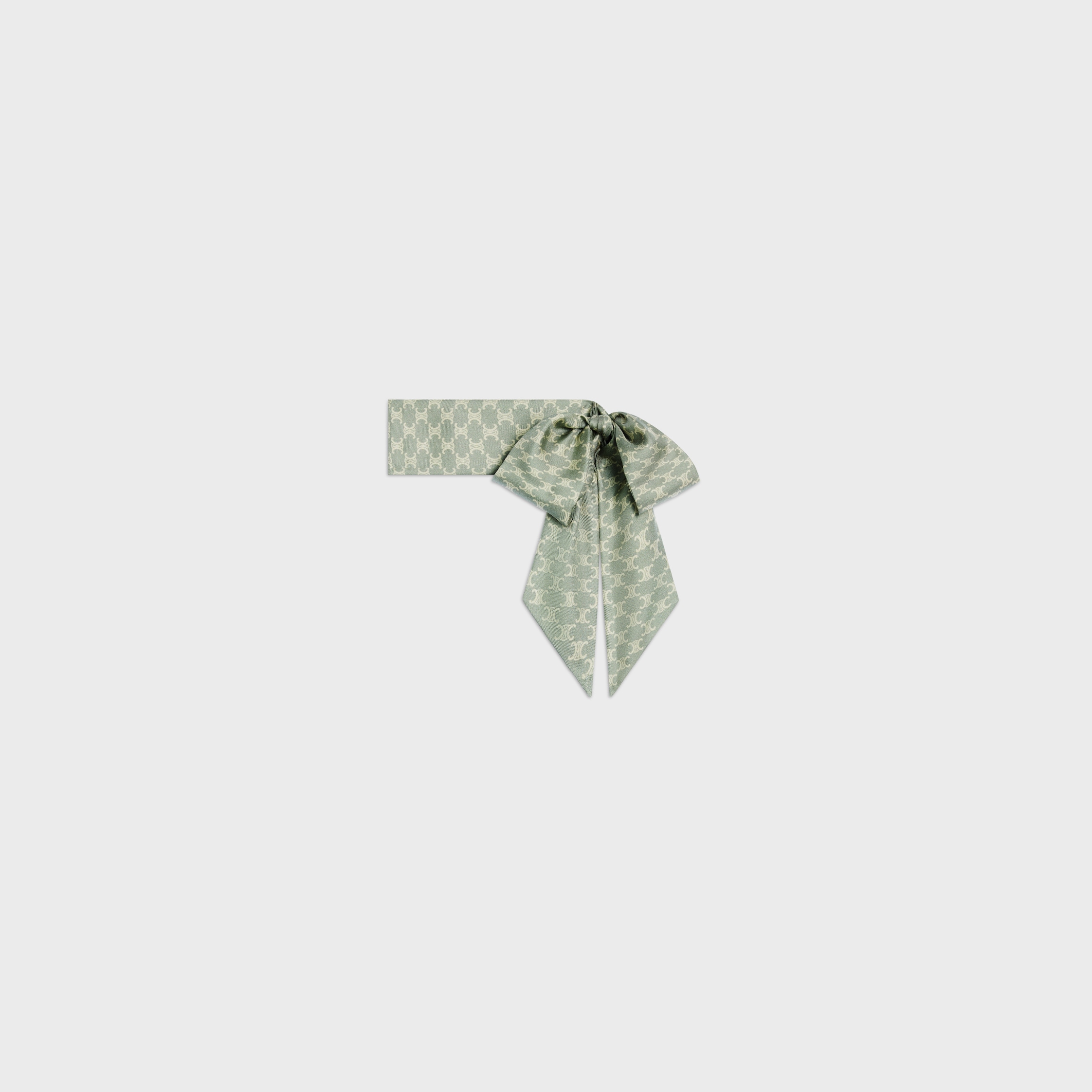 lavalliere IN mini triomphe silk twill - SAGE/MINT | CELINE